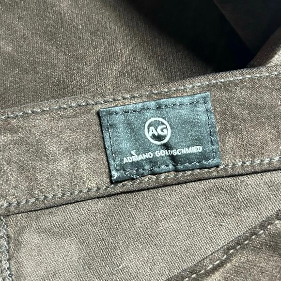 AG Adriano Goldschmied Women's The Legging Ankle Velvet Pants Brown 27 NWOT - Picture 8 of 9